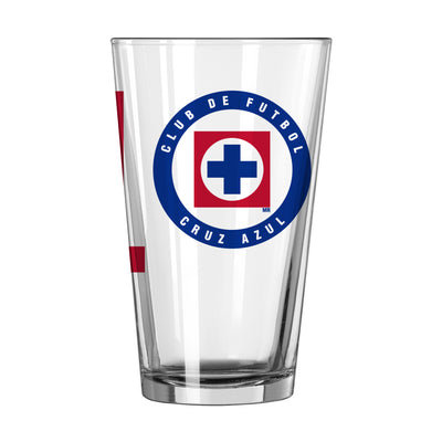 Cruz Azul FC 16oz Overtime Pint Glass - Logo Brands