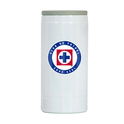 Cruz Azul FC 12oz Logo Iridescent Slim Coolie - Logo Brands
