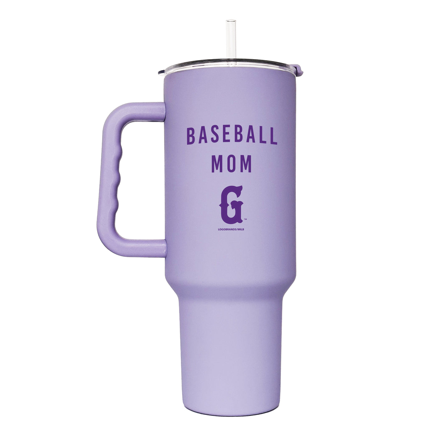 Greenville Drive Lavender 40oz Flipside Powder Coat Tumbler