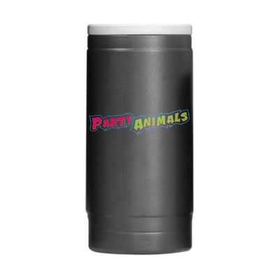 Savannah Party Animals 12oz Flipside Powdercoat SlimCan Coolie