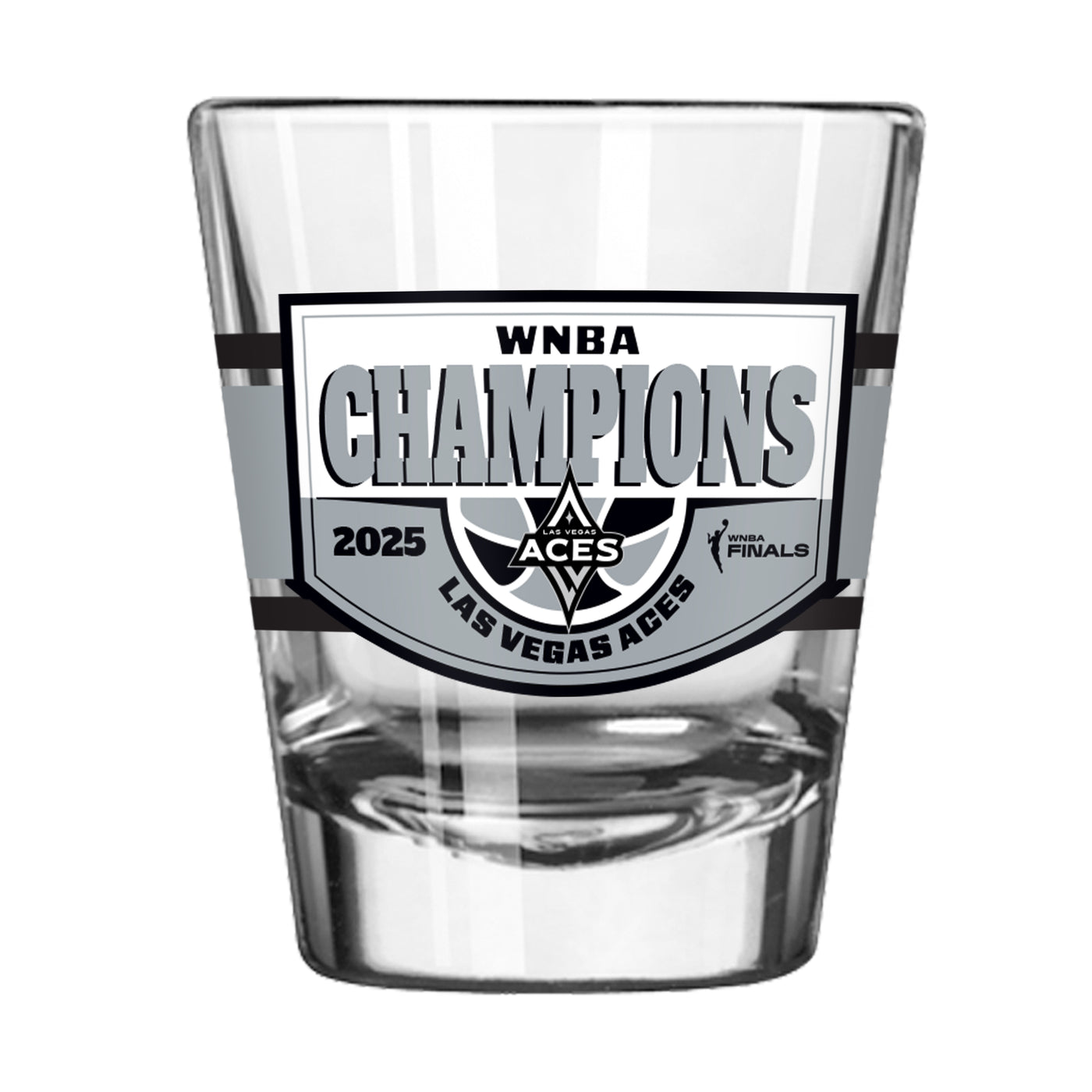 Las Vegas Aces 2025 WNBA Champions 2oz Shot Glass