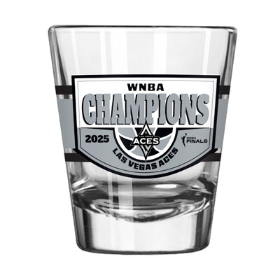 Las Vegas Aces 2025 WNBA Champions 2oz Shot Glass