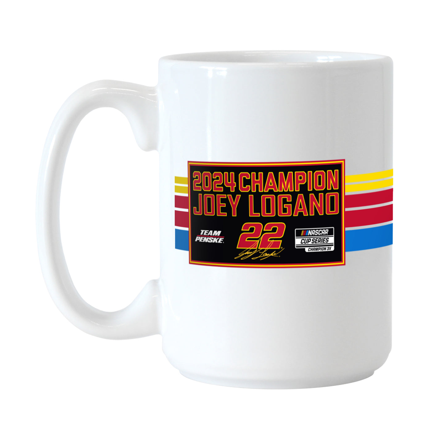 Joey Logano 2024 Nascar Cup Champions 15oz Sublimated Mug