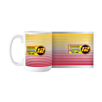 Ryan Blaney 15oz 2023 Nascar Cup Champ Sublimated Mug