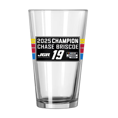 Chase Briscoe 2025 Nascar Cup Champion 16oz Wrap Pint Glass