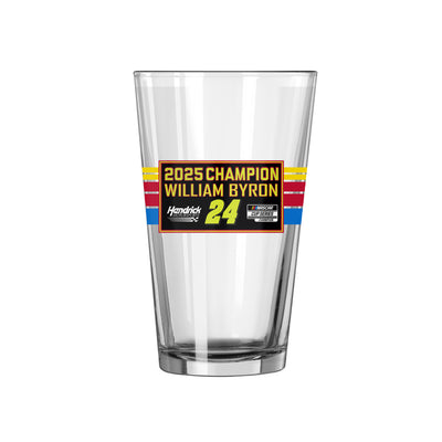 William Byron 2025 Nascar Cup Champion 16oz Wrap Pint Glass