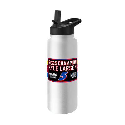 Kyle Larson 2025 Nascar Cup Champion 34oz Quencher Bottle