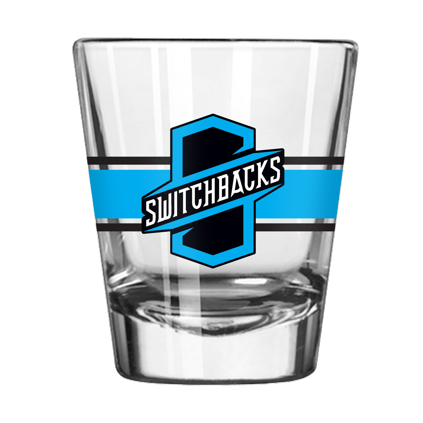 Colorado Springs Switchbacks FC 2oz Stripe Shot Glass