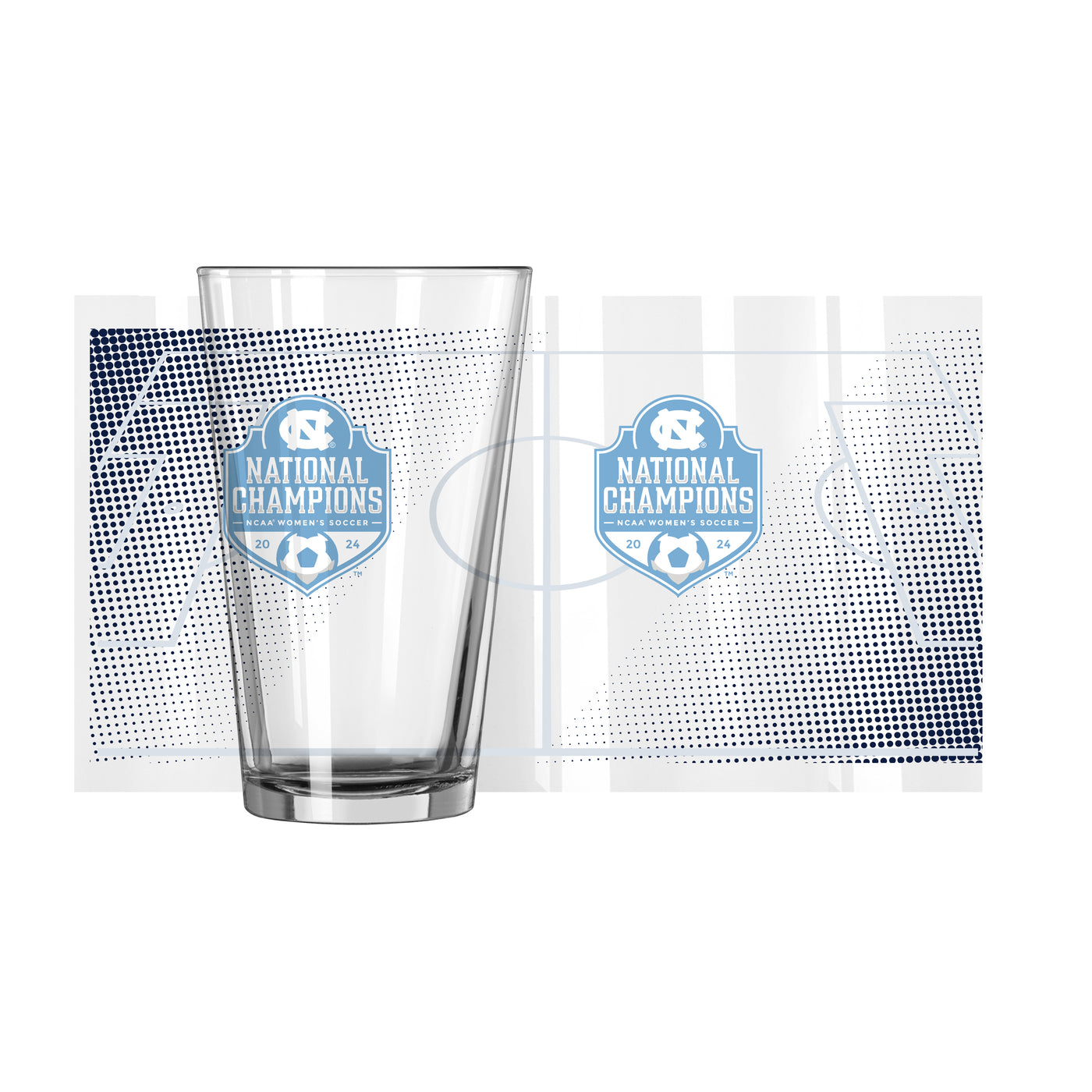 North Carolina 2024 NCAA Women’s Cup Champs 16oz Pint Glass