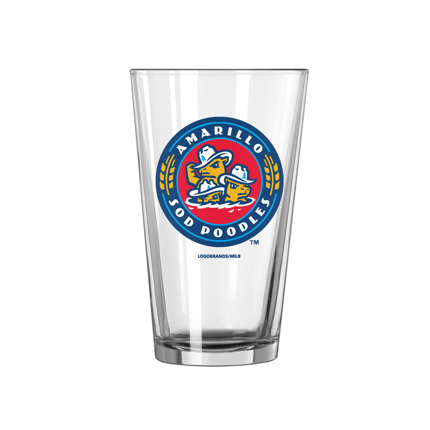 Amarillo Sod Poodle 16oz Pint Glass