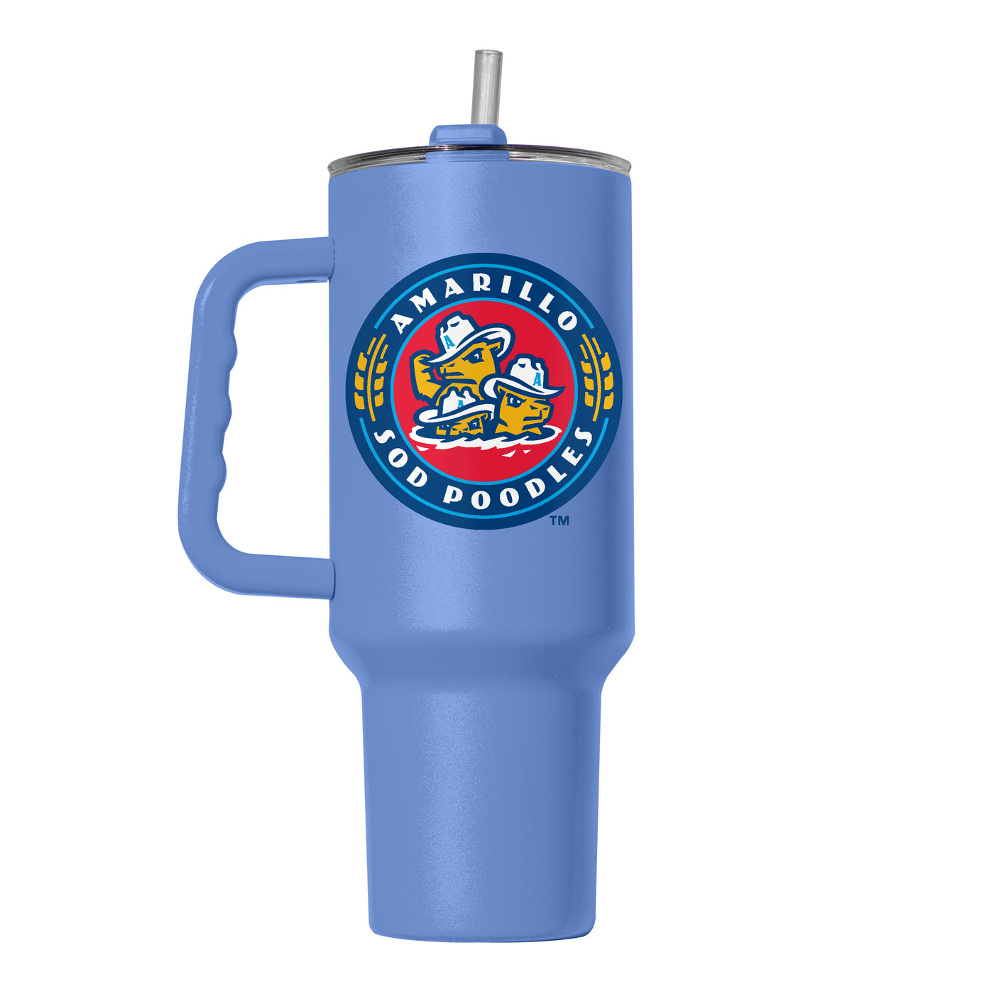 Amarillo Sod Poodle Arctic 40oz Flipside Powder Coat Tumbler