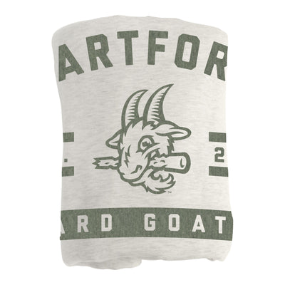 Hartford Yard Goats Hunter Logo Sublimated Sweatshirt Blanket