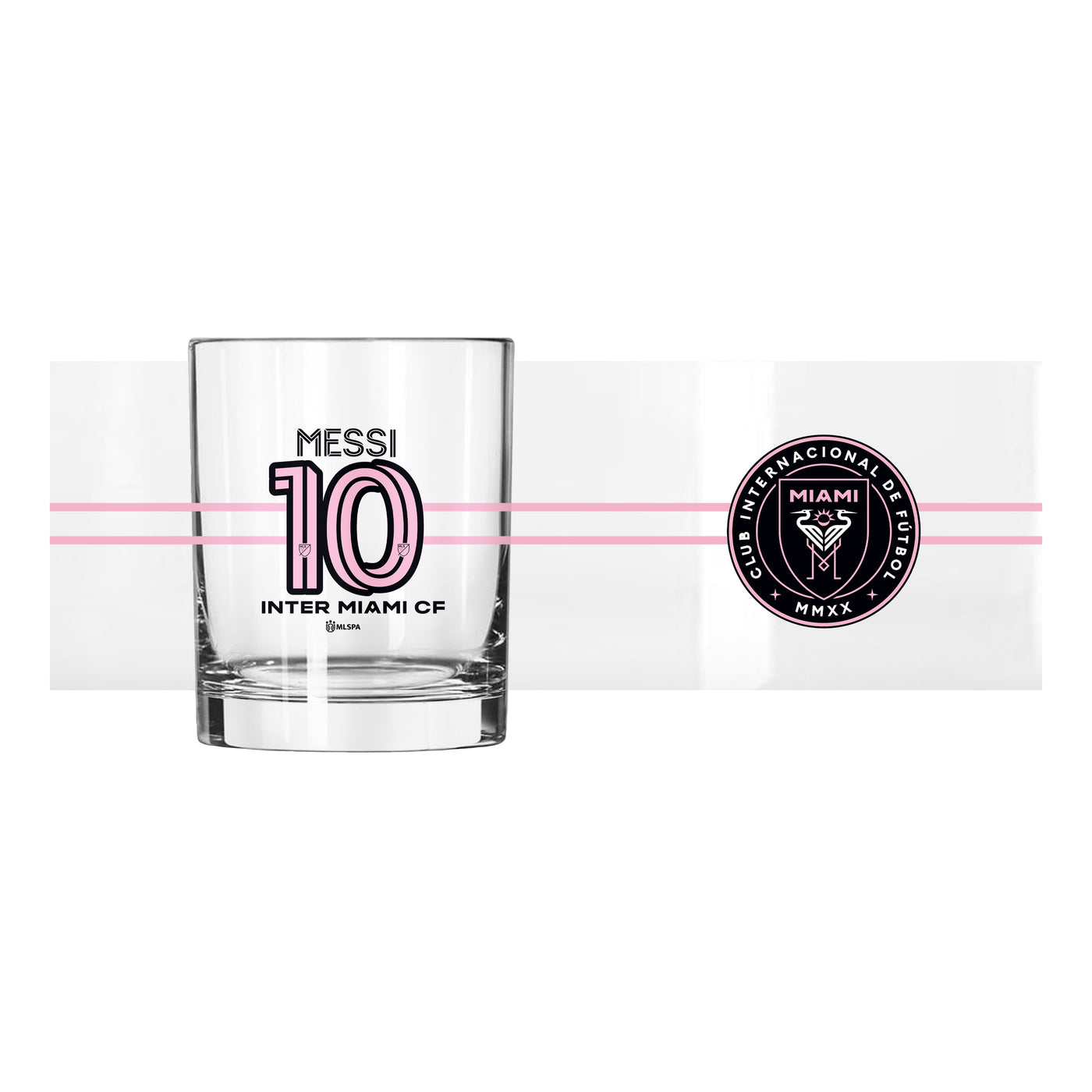 Lionel Messi 14oz Gameday Rocks Glass