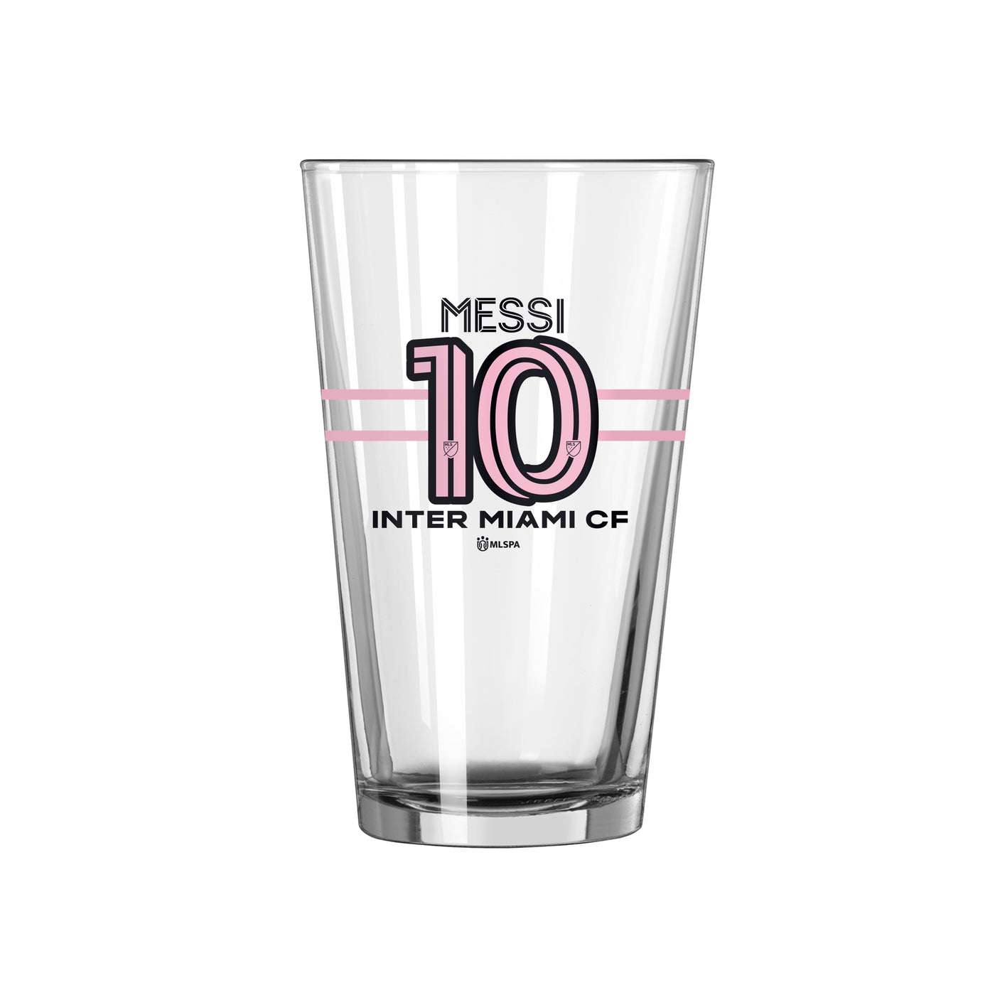 Lionel Messi 16oz Stripe Pint Glass