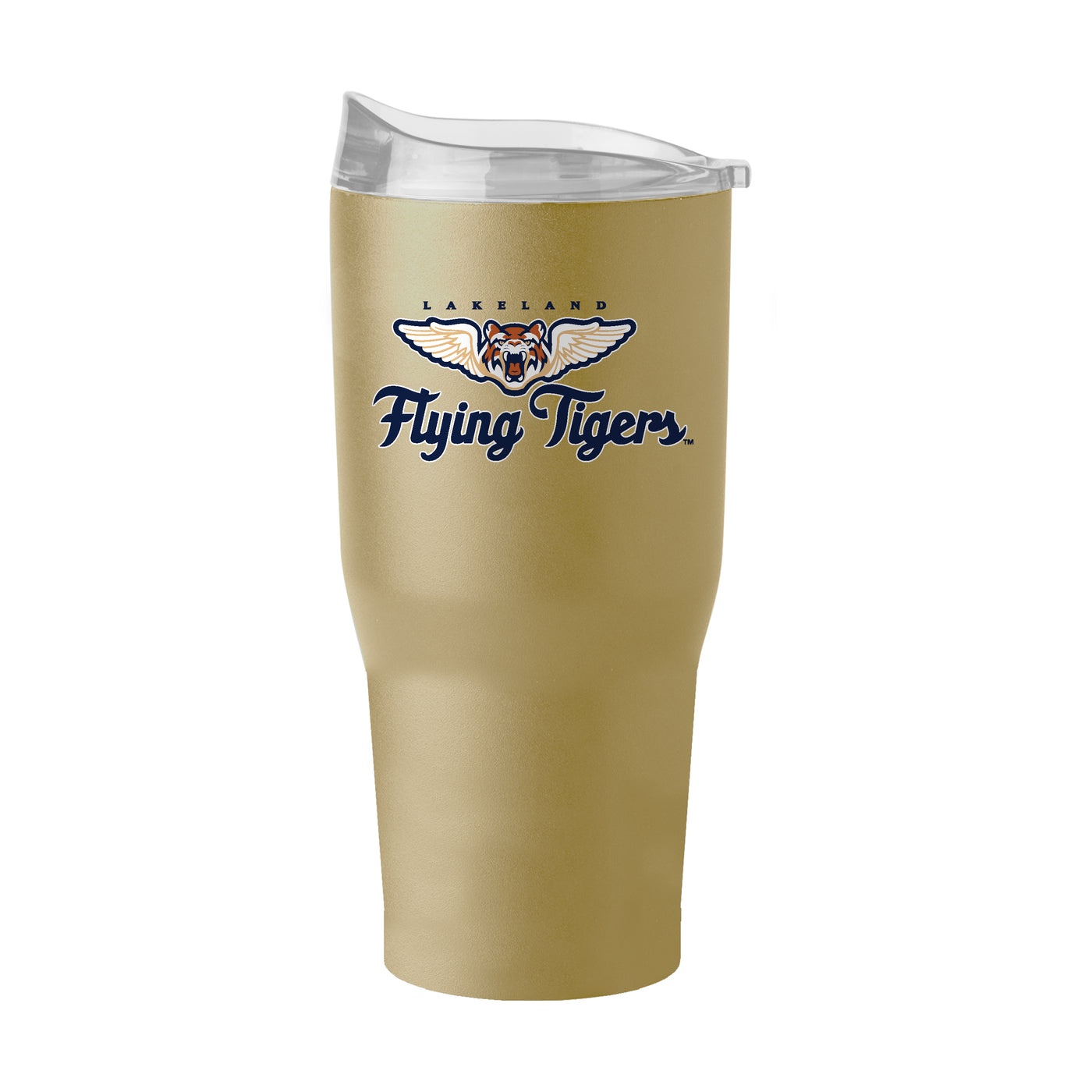 Lakeland Flying Tigers Khaki 30oz Flipside Powder Coat Tumbler