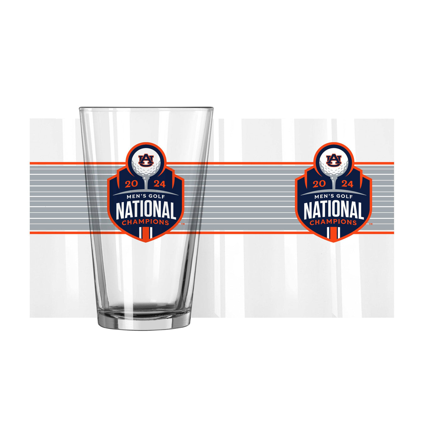 Auburn 16oz 2024 Mens Golf Champions Pint Glass