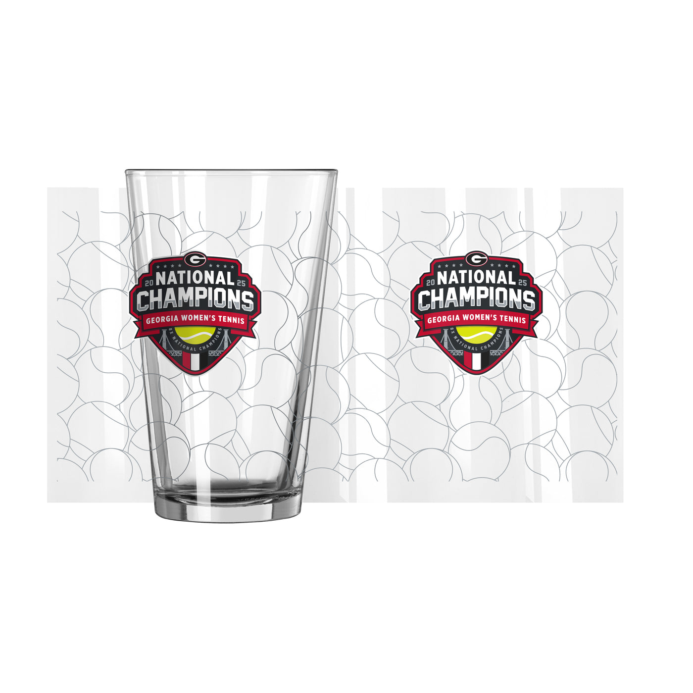 2025 Womens Tennis Champions 16oz Pint Glass