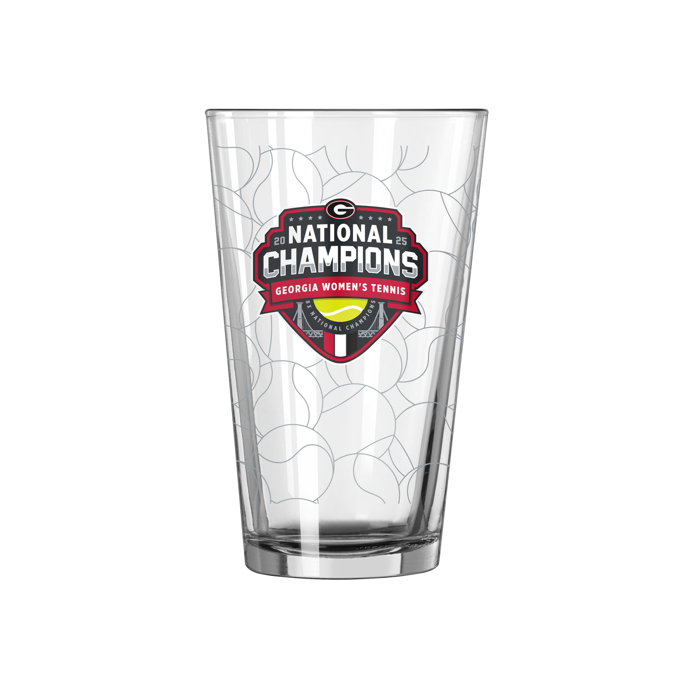 2025 Womens Tennis Champions 16oz Pint Glass