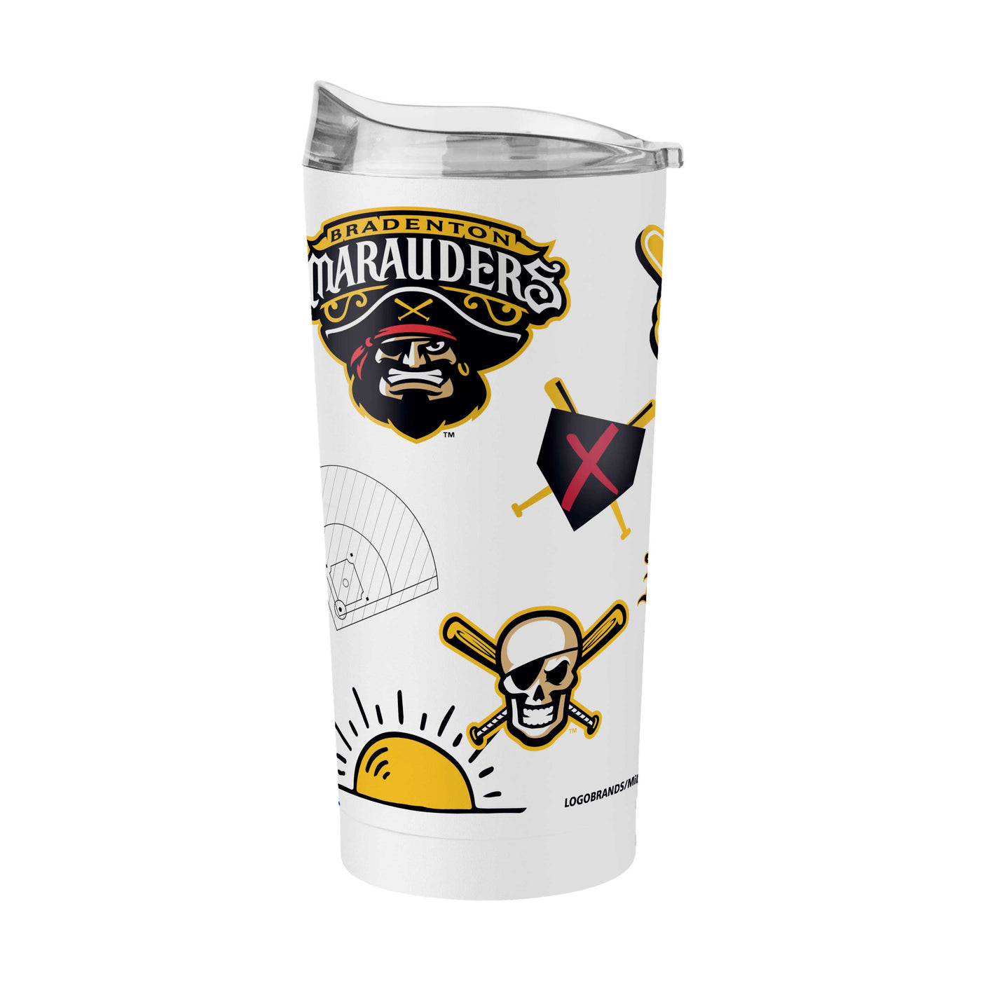 Bradenton Marauders 20oz Native Powder Coat Tumbler