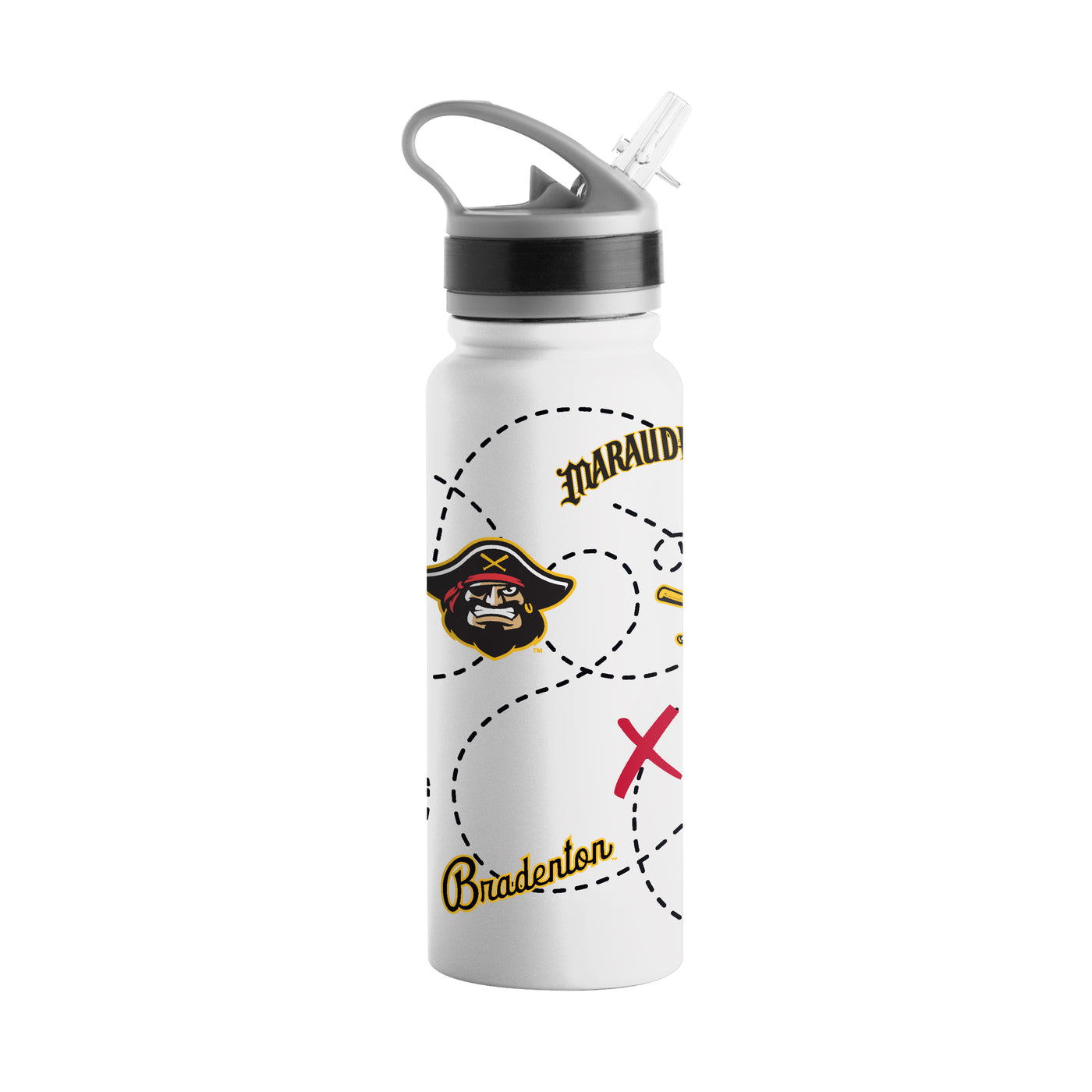 Bradenton Marauders 25oz Logo SingleWall FlipTop Bottle