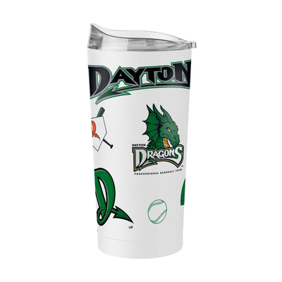 Dayton Dragons 20oz Native Powder Coat Tumbler