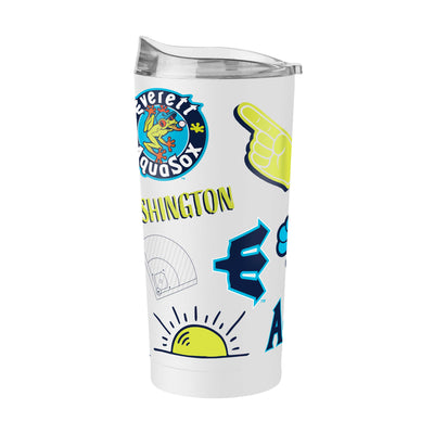 Everett AquaSox 20oz Native Powder Coat Tumbler