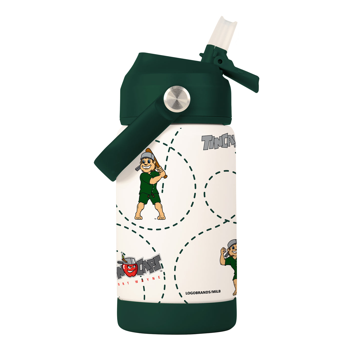 Fort Wayne TinCaps 12oz Mascot SS Kids Bottle