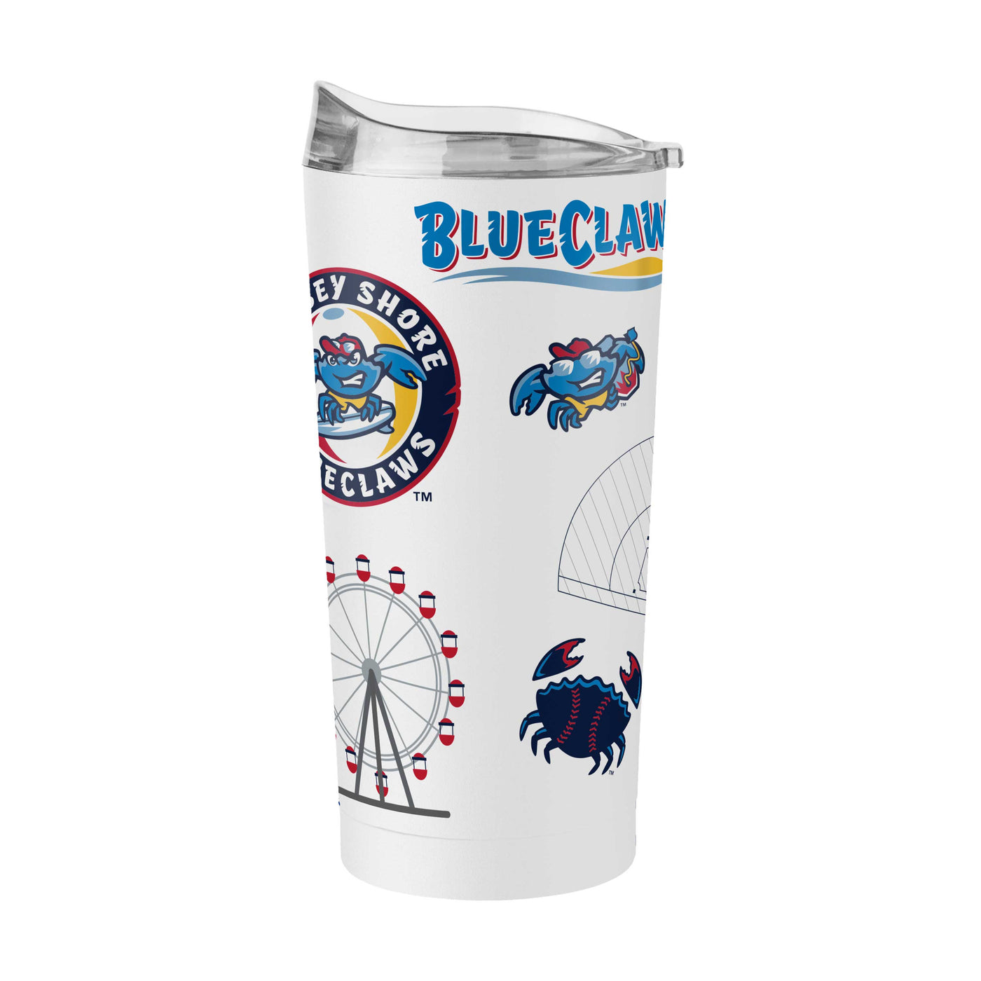 Jersey Shore BlueClaws 20oz Native Powder Coat Tumbler