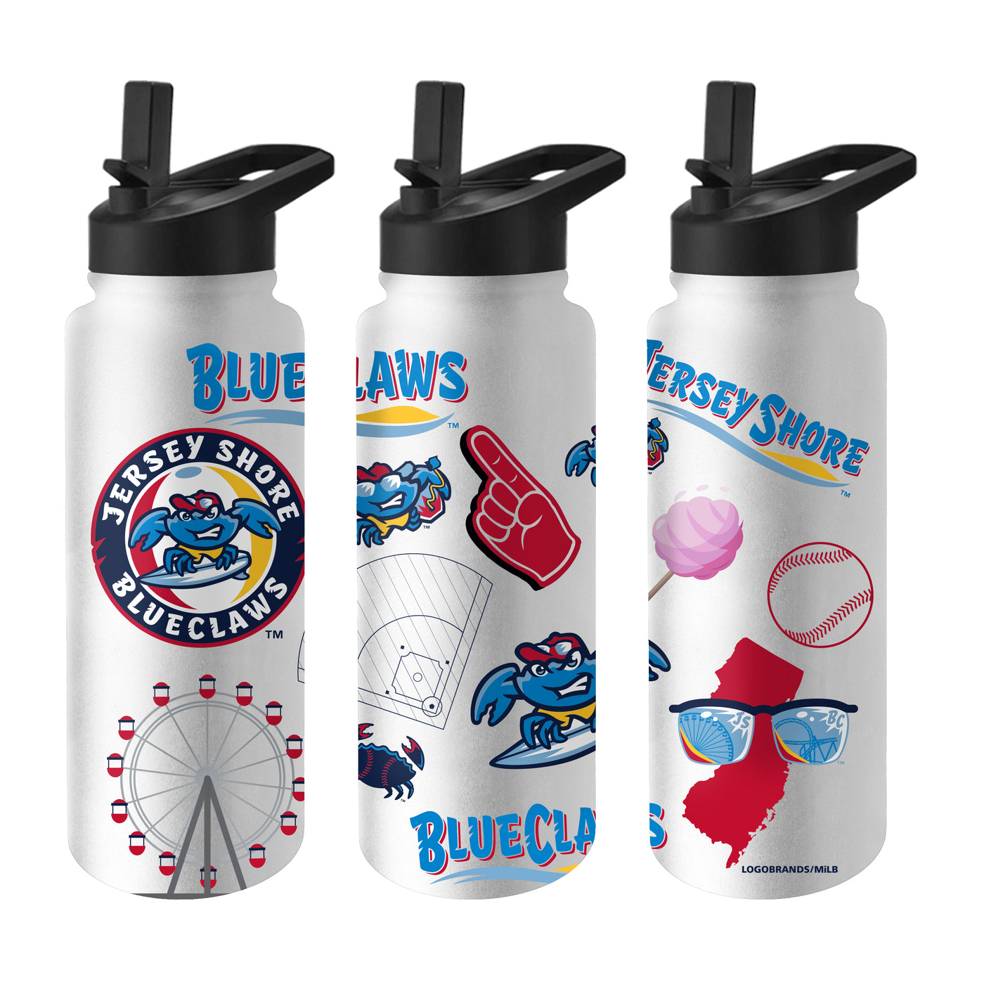 Jersey Shore BlueClaws 34oz Native Quencher Bottle