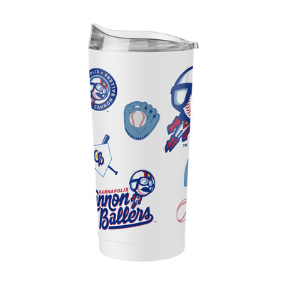 Kannapolis Cannon Ballers 20oz Native Powder Coat Tumbler