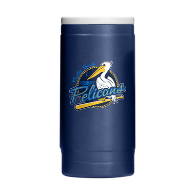 Myrtle Beach Pelicans 12oz Flipside Powdercoat SlimCan Coolie