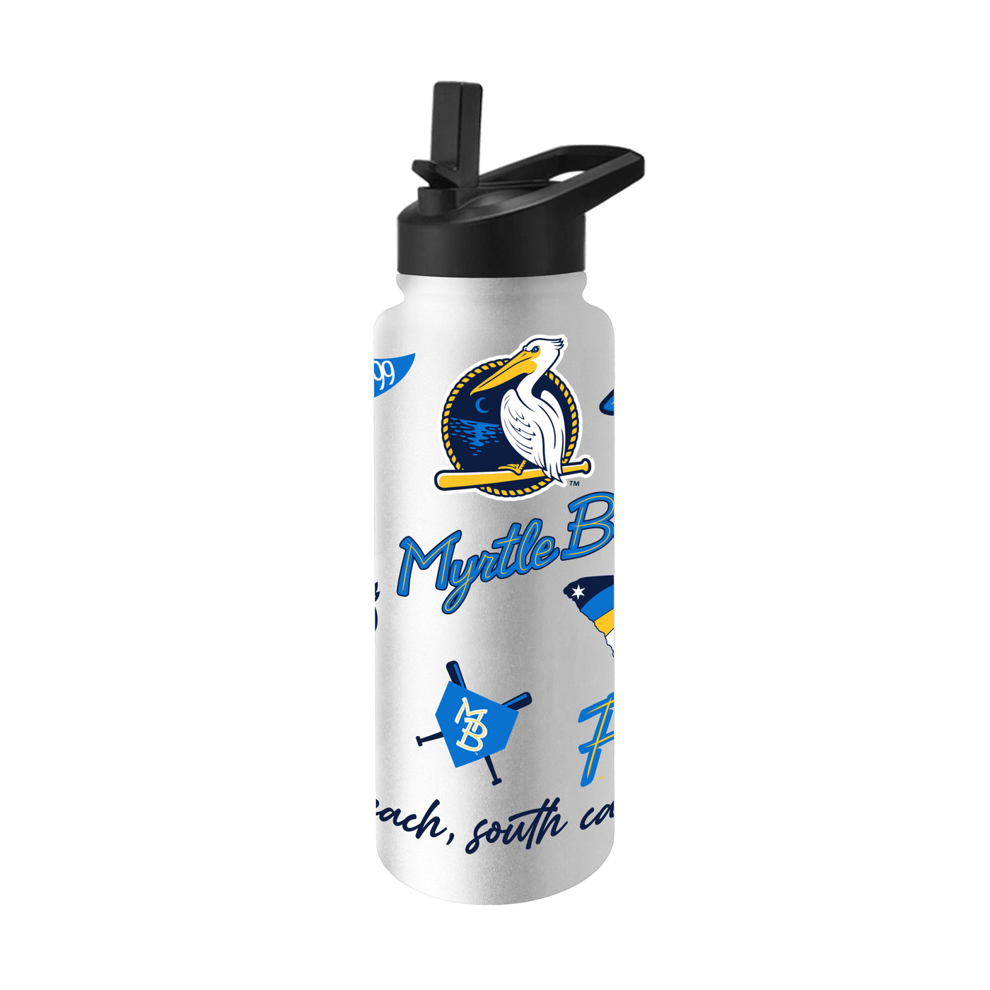 Myrtle Beach Pelicans 34oz Native Quencher Bottle