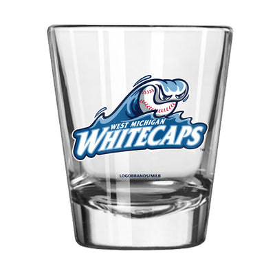 West Michigan Whitecaps 2oz Logo Shot Glass