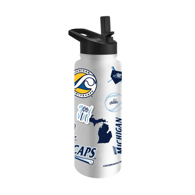 West Michigan Whitecaps 34oz Native Quencher Bottle