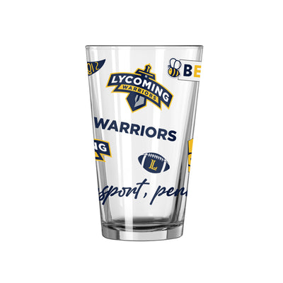 Lycoming College 16oz Native Pint Glass