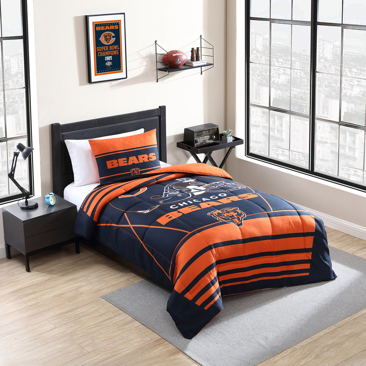 Chicago Bears Crosser Comforter Set Twin