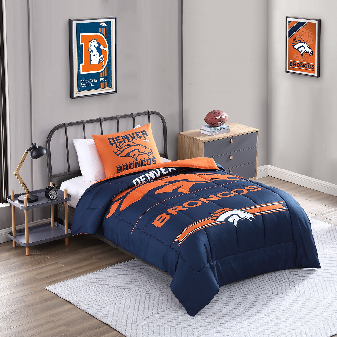 Denver Broncos Command Comforter Set Twin