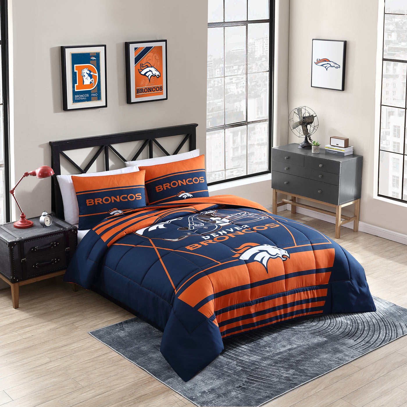Denver Broncos Command Comforter Set Full/Queen