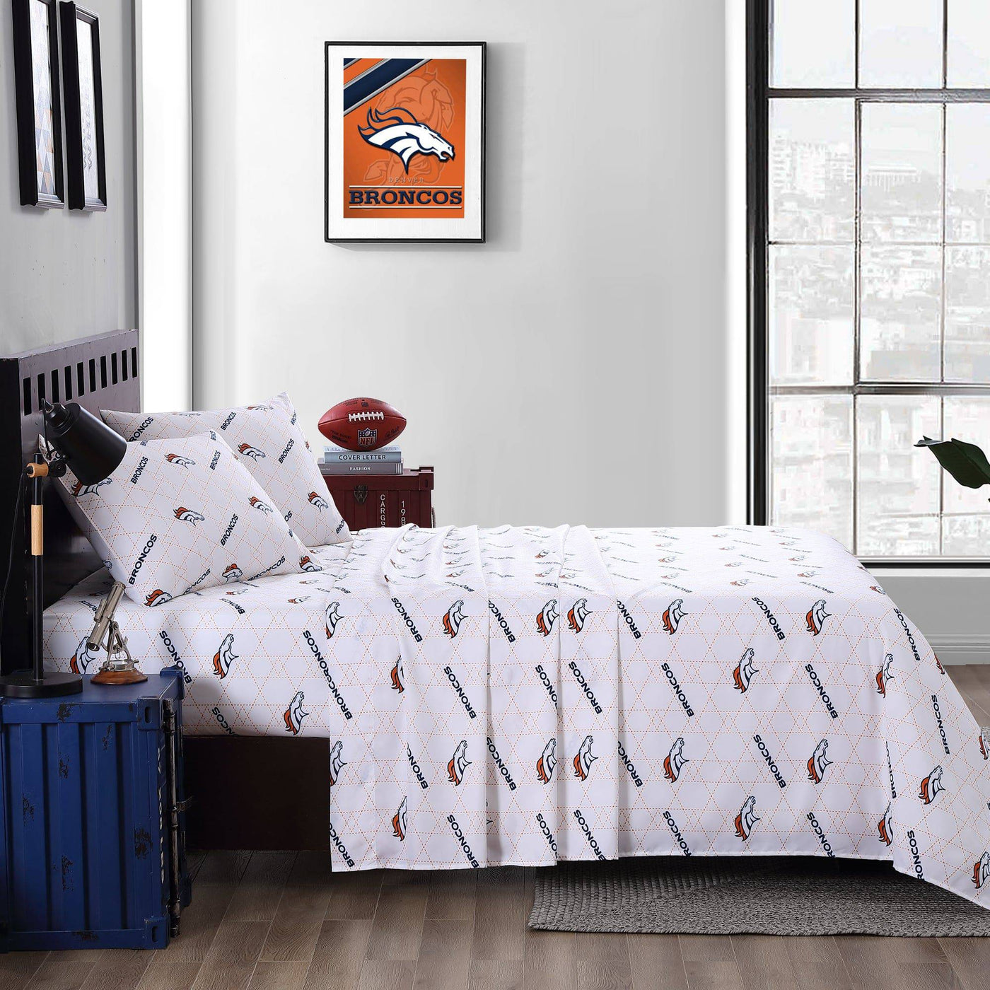 Denver Broncos Command Sheet Set Full - Logo Brands