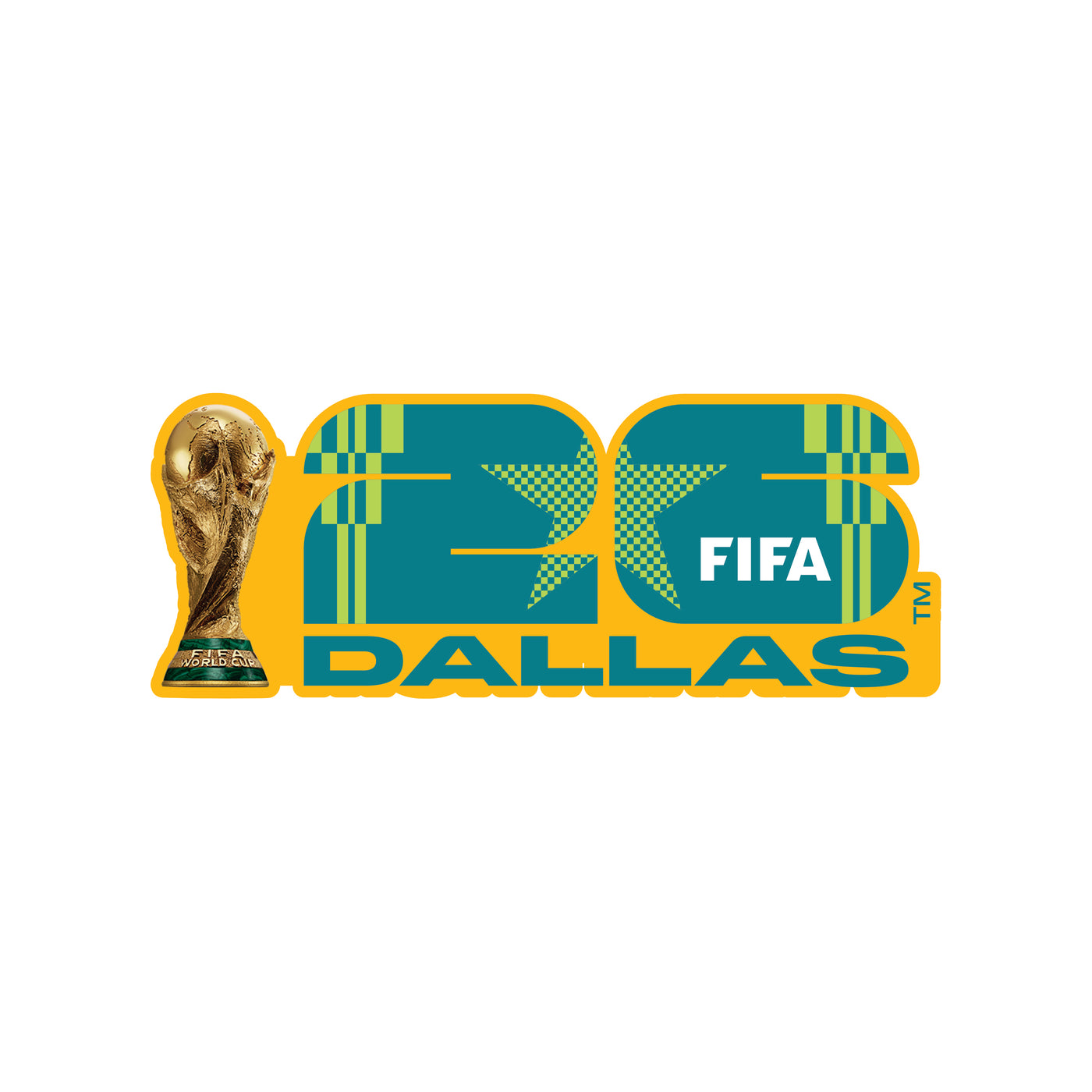 FIFA World Cup 2026 Dallas Host City Logo Magnet on backer card 