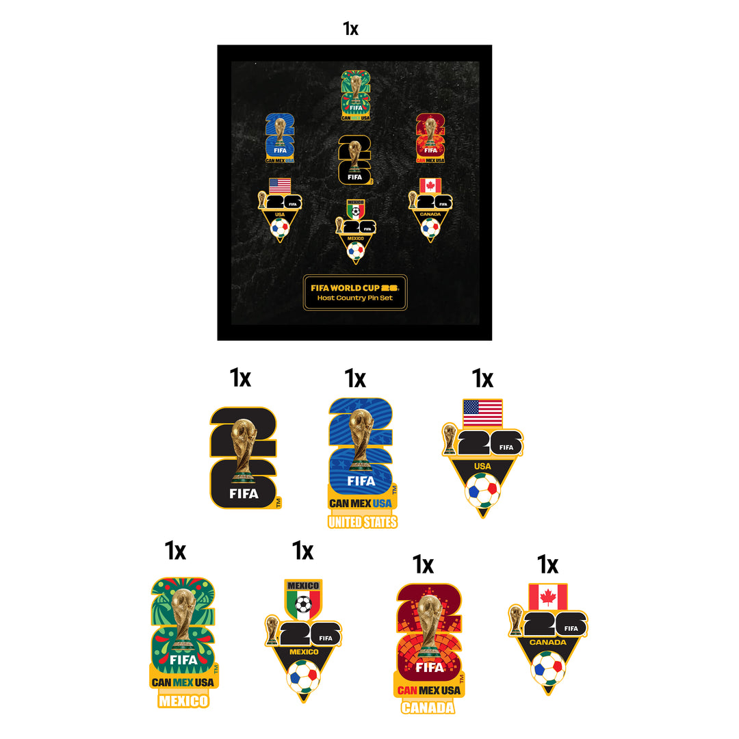 FIFA Host Country 7pc Pin Set