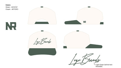 Logo Brands Green Logo Brands Script Hat