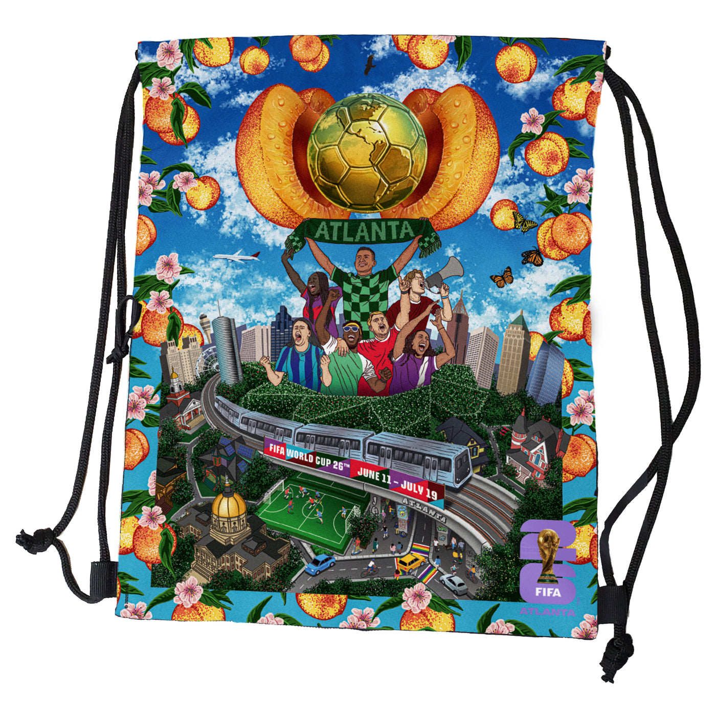 FIFA 2026 Tilt Atlanta Host City Poster Backsack