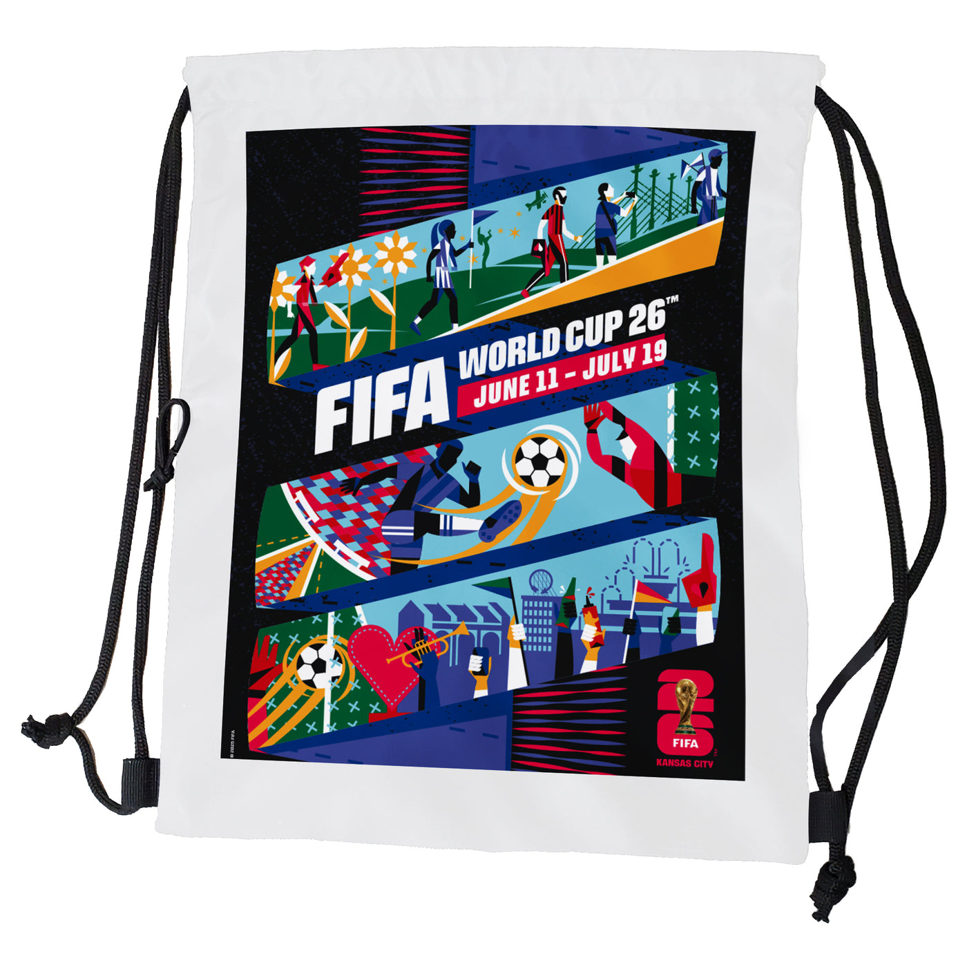 FIFA 2026 Kansas City Poster Tilt Backsack
