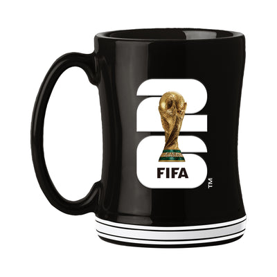 FIFA 2026 14oz Black Relief Mug