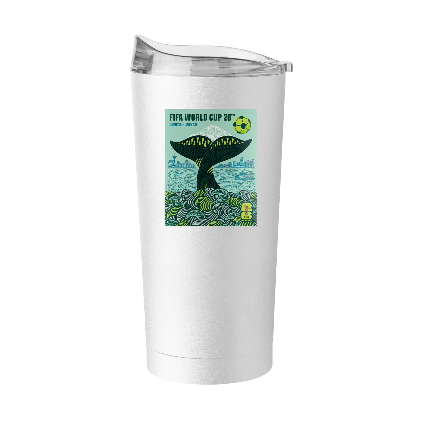 FIFA 20oz Seattle Powder Coat Tumbler
