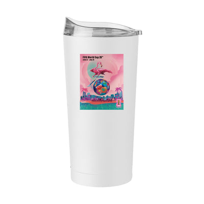FIFA 2026 20oz Miami Host City Poster Powder Coat Tumbler