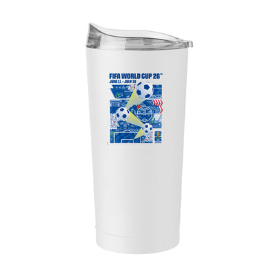 FIFA 20oz Philadelphia Poster Powder Coat Tumbler