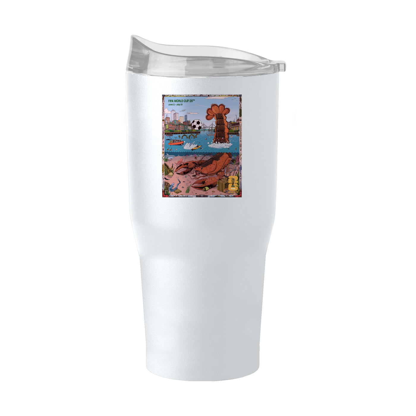 FIFA 30oz Boston Poster Powder Coat Tumbler