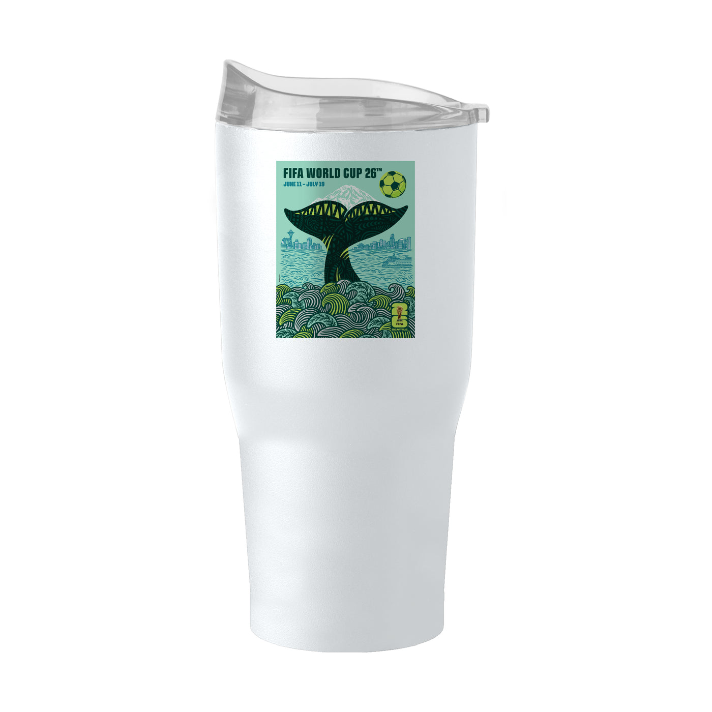 FIFA 30oz Seattle Powder Coat Tumbler